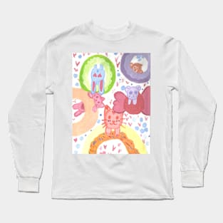 Kawaii Donuts Long Sleeve T-Shirt